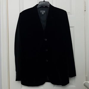 H&M black velvet blazer